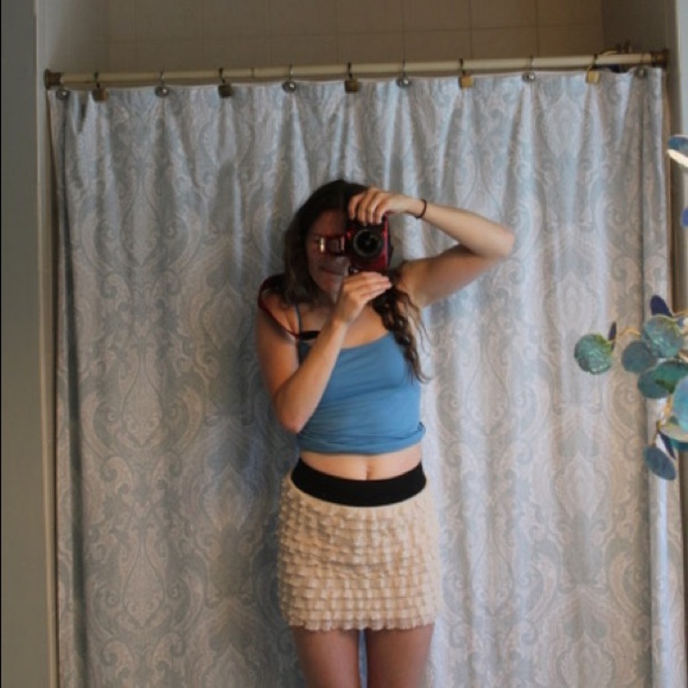 Free People ruffle skirt